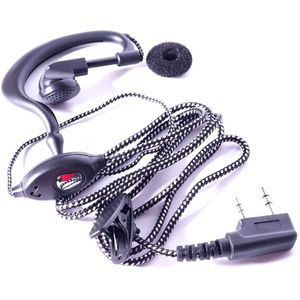 2PIN Oortelefoon Headset Microfoon Voor Twee Manier Radio Oortelefoon Handheld Beveiliging Walkie Talkie