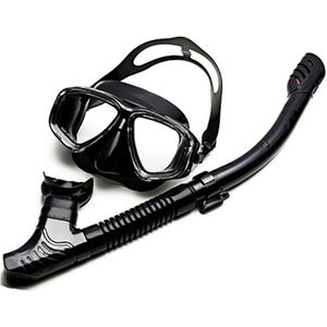 Professionele Duiken Masker Sets Siliconen Masker Snorkel Anti-Fog Duikbril Snorkel Buis Onderwater Zwembad Zwemmen Apparatuur