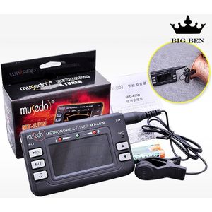 Compact metro-tuner 3 in 1 metronoom click track messing tuner trompet klarinet fluit saxofoon Elektronische tuner Chromatische tuning