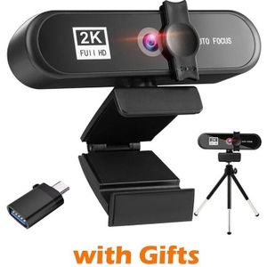 4K 2K 1080P 1K 480P Webcam Autofocus Usb Conferentie Pc Web Camera Laptop Desktop Voor office Home Met Mic Hd Webcam