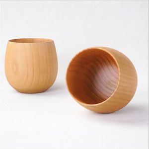 Japanse Stijl Natuurlijke Houten Cup Herbruikbare Milieubescherming Thee Koffie Melk Wijn Cup Isolatie Water Cup