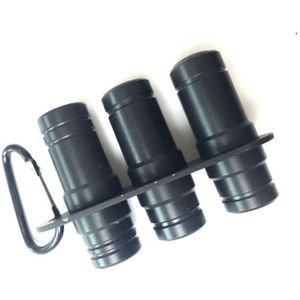 Zwart rubber Biljartkeu Gezamenlijke Protectors Verzamelen 3 gaten Zwembad Joint protector case Biljart accessoires