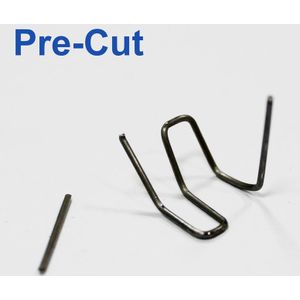 100 Stuks Pre-Cut 0.8 Mm Gebogen Dubbele Hoek Nietmachine Plastic Bumper Lassen Reparatie Nietjes