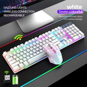 Venyasol - 2.4G Wireless Gaming Keyboard Mouse Combo - Zwart - Oplaadbaar - Optische Muis