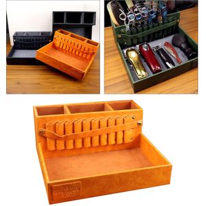 Kappers Schaar Opbergdoos Organizer Verwijderbare Gesp Slots Grote Ruimte Haar Clips Zak Desktop Doos Voor Schoonheid Haardrogers