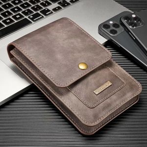 Universele 6.5 5.5Inch Telefoon Zak Premium Leather Pouch Case Holster Cover Riemclip Loops Voor Samsung A51 S20 Iphone 12 11 Huawei