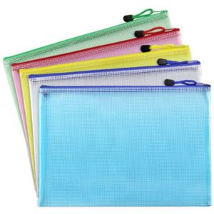 1Pcs A3 A4 A5 A6 Waterdichte Plastic Rits Papier Bestandsmap Boek Potlood Pen Case Bag Bestand Document Zakken kantoor Student Supply