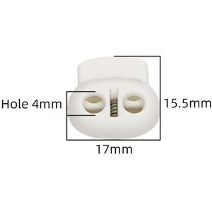10 Pcs Pig Neus Vorm Elastische Cord End Lente Gesp Plastic Gesp Aanpassing Gesp Dubbele Gat Varken Neus Gesp Zak gesp