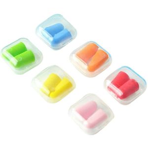 1 Paar Slaap Oordoppen Snoep-Kleur Zachte Foam Noise Preventie Oordopjes Zwemmen Oordopje