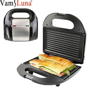 Elektrische Mini Sandwich Maker Grill Panini Non-stick Pan Wafel Broodrooster Cake Brood Ontbijt Machine Barbecue Steak Koekenpan Oven