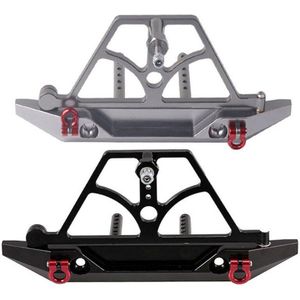 SCX10 Cnc Achterbumper Bull Bar Met Reservewiel Carrier Ketenen Voor Rock Crawler Rc Truck SCX10 Ii Jeep Wrangler, grijs