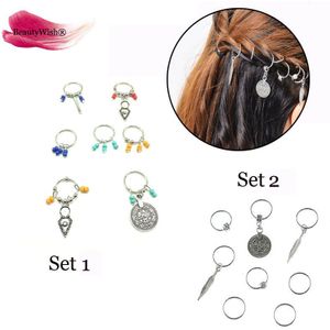 Vlechten Haar Accessaries Kralen Zilver Goud Haar Vlecht Dreadlock Kraal Manchet Clip Braid Hoop Cirkel Loodvrij