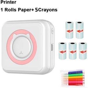 Pocket Thermische Printer Draagbare Mini Draadloos Bt Connect 200Dpi Foto Label Memo Lijst Afdrukken Draadloze Printer Duidelijk