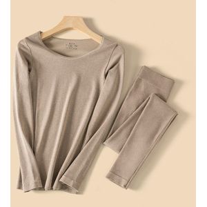 Thermisch Ondergoed Set Vrouw Winter Kleding Warm Pak Lange Mouw Top Warme Broek Leggings Thermo Ondergoed Hemd