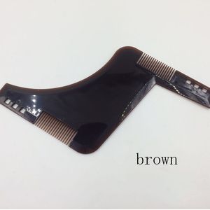 2 Stuks Dubbelzijdig Baard Kam All-In-Een Baard Styling Template Baard Kam