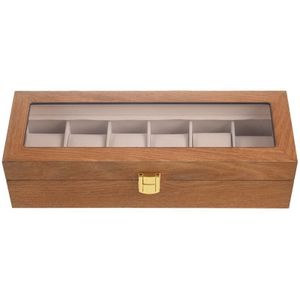 Retro Houten Horloge Display Case Duurzaam Verpakking Houder Sieraden Collection Opslag Horloge Organizer Box Kist