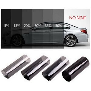 Gordijnen Auto Tinting Auto Glasfolie Glas Solar Bescherming 5*30 cm Donkere Zwarte Auto Zonnescherm Voor Auto zijruit Auto Styling