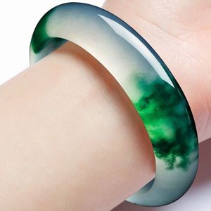Echte Natuurlijke Groene Jade Armband Charm Sieraden Mode Accessoires Hand-Gesneden Amulet Voor Vrouwen Haar Mannen