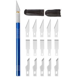 Imzay Carving Metalen Scalpel Mes Gereedschap Kit Met Vinger Protector 3 Soorten Messen Antislip Mes Veiligheid Cutter Papier mes