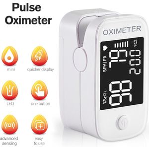 Bloed Zuurstof Vinger Pulse Digitale Vingertop Oximeter Zuurstofverzadiging Meter Vinger Monitor Ce Draagbare Saturatiemeter (Geen Batterij)