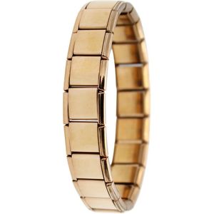 Hapiship 13Mm Mannen Mode-sieraden Rvs Zwart/Goud// Rose Elastische Armband Bangle Jongens g095