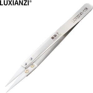 Luxianzi Keramische Pincet Pinzas Precisie Vingerafdruk Sprong Lijn Clip 0.0008Mm Vliegen Lijn Pincet Elektronische Reparatie Gereedschap Pincet