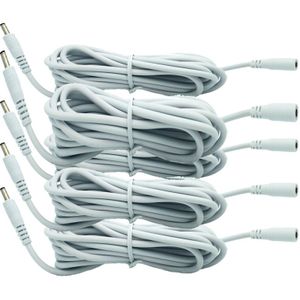 5 pcs Wit DC 5V Extension Power Cable Cord 3M 3.5*1.35 Voor IP Camera EasyN Foscam vstarcam