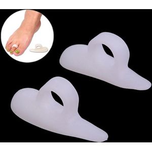 2 Stuks = 1 Paar Siliconen Gel Stijltang Orthopedische Ringen Teen Separator Hallux Valgus Correctie Hamer Protector Voetverzorging Pedicure