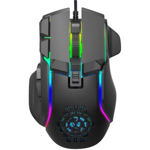 Usb Gaming Muis Computer Muis Rgb Backlight Mause Gamer 10 Knoppen Programmering 7200Dpi Ergonomische Gaming Muis Voor Computer