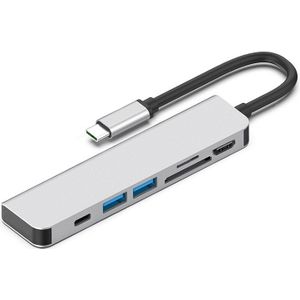 6-In-1 Type-C Naar Hdmi Docking Station Pd Snel Opladen Voor Air Pro Notebook Met usb Brede Compatibiliteit