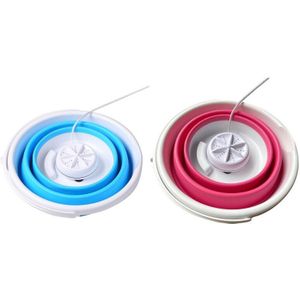 Mini Ultrasone Wasmachine Opvouwbare Emmer Vorm Wasserette Kleding Wasmachine Voor Home Reizen Usb Aangedreven