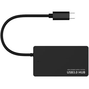 Mini Usb Type C Hub 4 Port Usb C Naar Usb 3.0 Adapter Splitter Met Micro Usb Voeding Voor macbook Laptop Tablet Computer