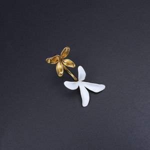 Vrouwen Bloemen Stijl Oorbellen Real Vergulde, Glanzend En Epoxy Glazuur Proces Voor U