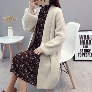 HSA Vrouwen Lange Vesten voor Herfst Winter Warm Oversized Vesten Poncho Koreaanse Knit Jacket sueter mujer invierno Jas