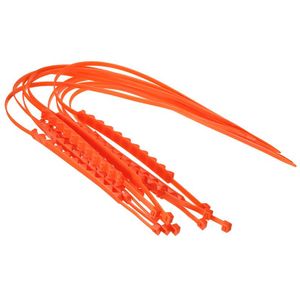 10 Stuks Oranje Auto Band Sneeuwkettingen Duurzaam Sneeuw Modderige Band Keten Praktische Banden Veiligheid Anti-Slip Accessoires Mayitr