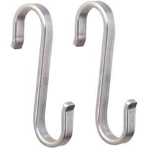 2 stuks Rvs S Haken Opknoping Kleding Paraplu Keuken Diversen Hanger J2Y