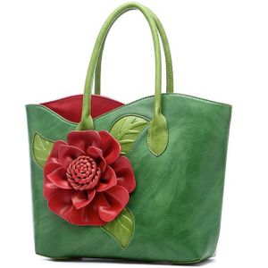 Vrouwen Handtas Messenger Bag Handgemaakte Bloem Zak Adies Bag Top-Handvat Tassen