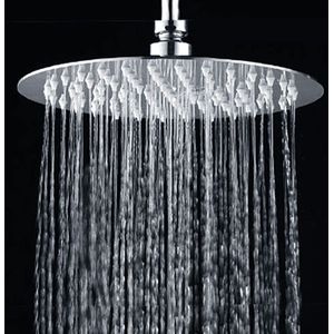 Ronde Vierkante Regendouche Ultradunne Grote Gebied 8 "10" 12 "Chrome Rvs Water neerslag Regendouche