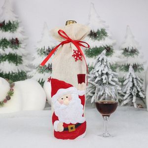Saizhi Rode Wijn Fles Cover Tassen Voor Kerst Home Party Rode Wijn Fles Decor Kerst Decoratie Benodigdheden Decoratie