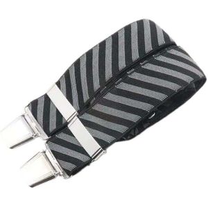 Ybmb Shirt bretels 3.5 cm 4 clips X-Vorm Verstelbare duurzaam bretels lederen teel gespen mode