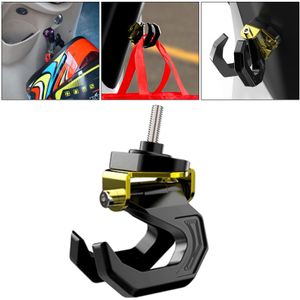 Metalen Motorfiets Scooter Helm Houder Dubbele Haak Mount Tas Er Met Schroef