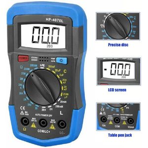 Rlc Meter Inductantie Capaciteit Resistance Multimeter Ohm Spoel Tester Digitale Isolatie Tester Mete JA55