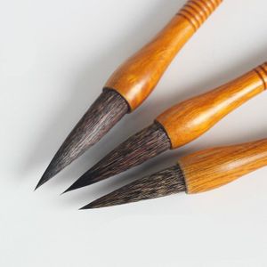 Luxe Muis Snorhaar Chinese Traditionele Kalligrafie Borstel Pen Snor Meerdere Haren Borstel Chinese Schrijven Tekening Borstels