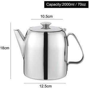 Roestvrij Staal Theepot Koffiepot Waterkoker Met Filtering Gaten Ondersteuning Kachel Koken Home Kitchen Bar Koffie Winkel Accessoires