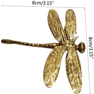 Zuiver Koper Dragonfly Handgrepen Gold Lade Kast Deur Kast Trekt Knoppen