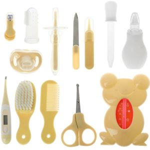 13 PCS Baby Kids Gezondheidszorg Kit Thermometer Nagelknipper Kam Grooming Haarborstel Fopspeen Tandenborstel Pasgeboren Veiligheid Care Tool