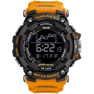 SMAEL Mode Mannen Oranje Multifunctionele Waterdichte Grote Dial LED Digitale Horloge Mannen Casual Sport Heren Horloges Relogio Masculino