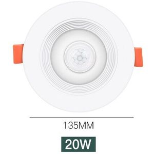 PIR Motion Sensor LED Night Lamp 5W 10W 15W 20W Thuis Ronde Downlight 110V 220V Spotlight voor Keuken Slaapkamer Indoor Nachtlampje