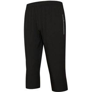 3/4 Basketbal Broek Zeven Punten Basketbal Shorts mannen Dunne Broek Effen Kleur Zwart Snel Droog Pocket