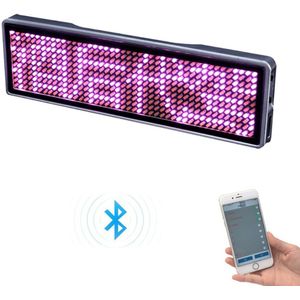 Display Led Naam Tag Oplaadbare Bluetooth Digitale Led Badge Insignia Diy Programmeerbare Scrolling Message Board Mini Led